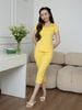  Bộ WONNER by WINNY mặc nhà cotton CVC quần lửng tay ngắn màu vàng 2MNCV26007L 