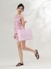  Bộ WONNER by WINNY mặc nhà tole lanh quần ngắn không tay màu hoa nhí hồng 2MNLA26005N 