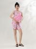  Bộ WONNER by WINNY mặc nhà tole lanh quần ngắn không tay màu hoa nhí hồng 2MNLA26005N 