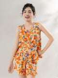  Bộ WONNER by WINNY mặc nhà tole lanh quần ngắn không tay 2MNLA26007N 