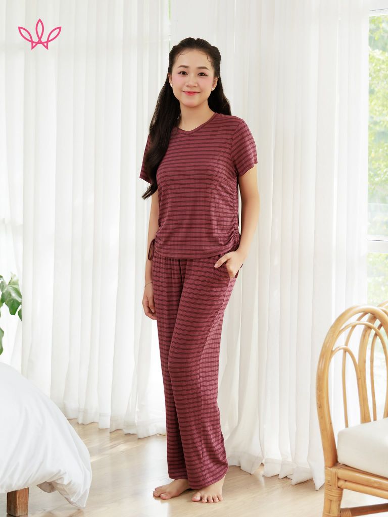 Bộ WINNY cotton quần dài tay ngắn 1MNCT26016D