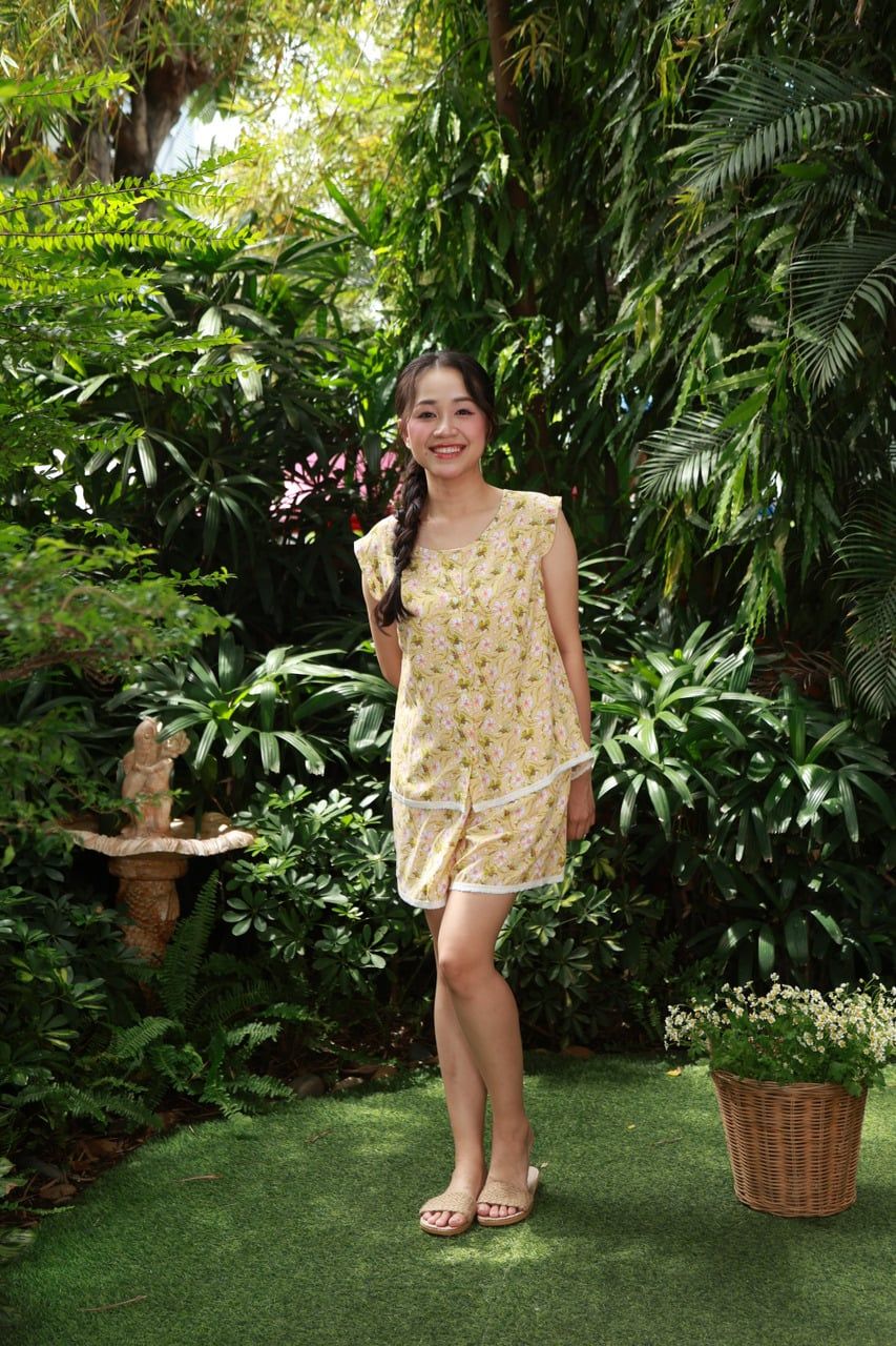 Bộ WINNY viscose 40s quần ngắn không tay 1MNLA26026N