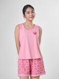  Bộ đồ mặc nhà Cotton quần ngắn không tay  -  1MNCT24116B 