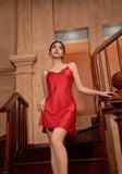  Váy ngủ lụa satin 2 dây  -  1MNSA24104V 