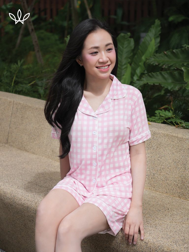 Bộ WINNY cotton pijama quần ngắn tay ngắn 1MNCT26014N