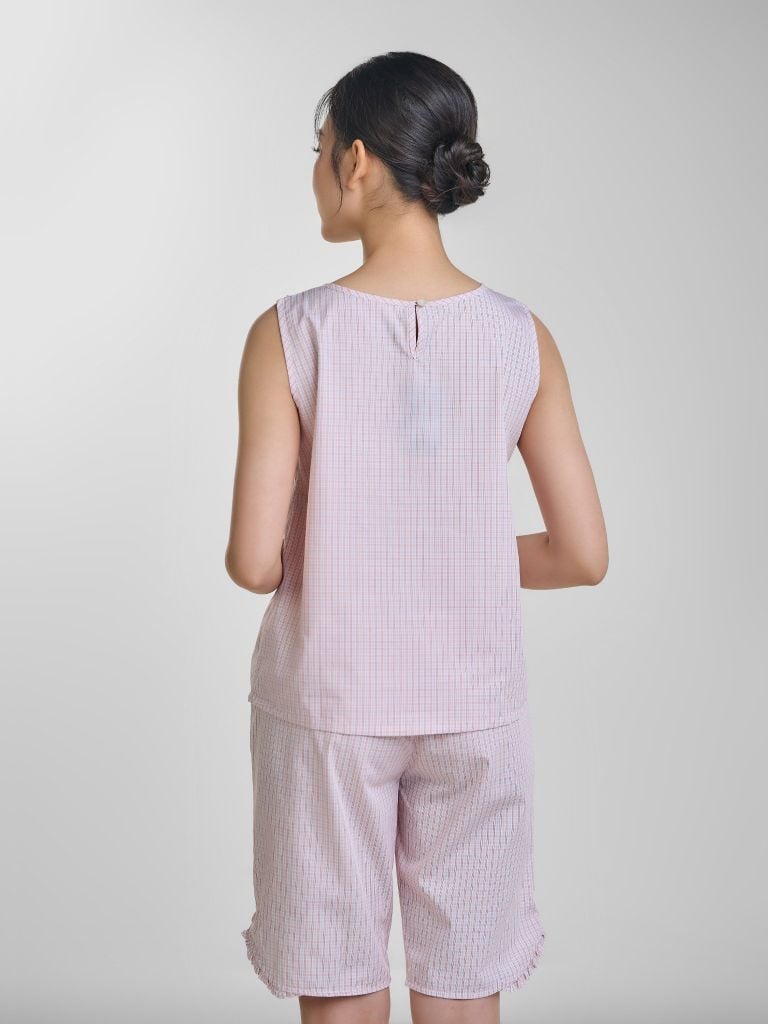Bộ đồ mặc nhà Woven quần lửng không tay  -  1MNWO24127S