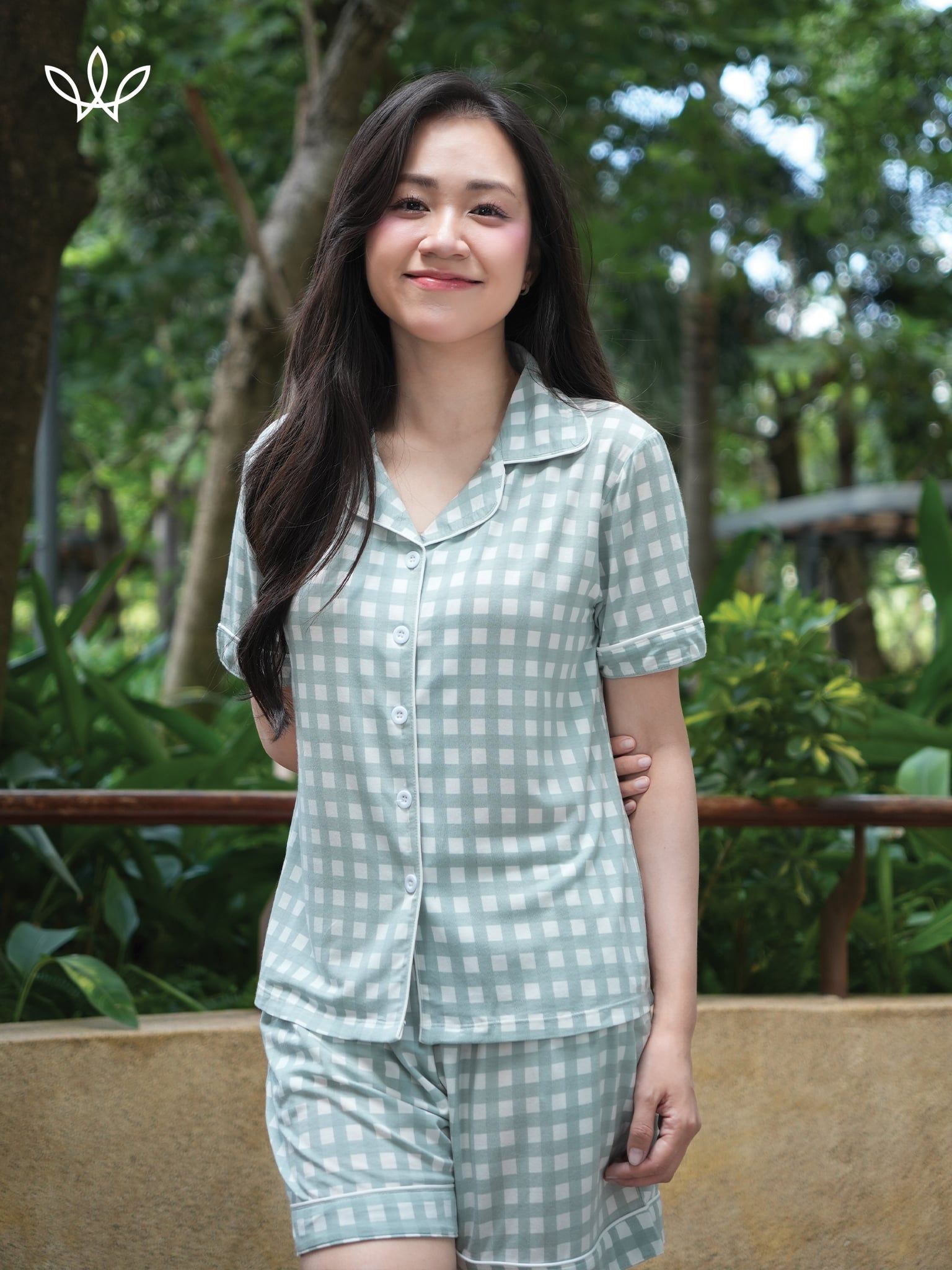 Bộ WINNY cotton pijama quần ngắn tay ngắn 1MNCT26014N