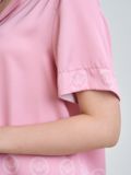  Bộ đồ ngủ Pijama lụa satin quần lửng tay ngắn  -  1MNSA24114N 