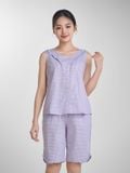  Bộ đồ mặc nhà Woven quần lửng không tay  -  1MNWO24127S 
