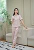  Bộ đồ ngủ Pijama lụa satin quần dài tay ngắn  -  1MNSA24113D 