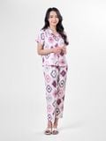 Bộ đồ ngủ Pijama lụa satin quần dài tay ngắn  -  1MNSA24101D 