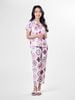  Bộ đồ ngủ Pijama lụa satin quần dài tay ngắn  -  1MNSA24101D 