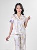  Bộ đồ ngủ Pijama lụa satin quần lửng tay ngắn  -  1MNSA24106N 