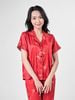  Bộ đồ ngủ Pijama lụa satin quần dài tay ngắn  -  1MNSA24100D 