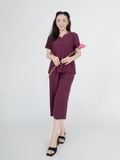 Bộ WONNER BY WINNY lụa gấm quần culottes tay ngắn 2MNLG26010C 