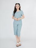  Bộ WONNER BY WINNY tole lanh quần lửng tay ngắn 2MNLA26021L 