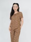  Bộ WONNER BY WINNY tole lanh quần culottes tay ngắn 2MNLA26023C 