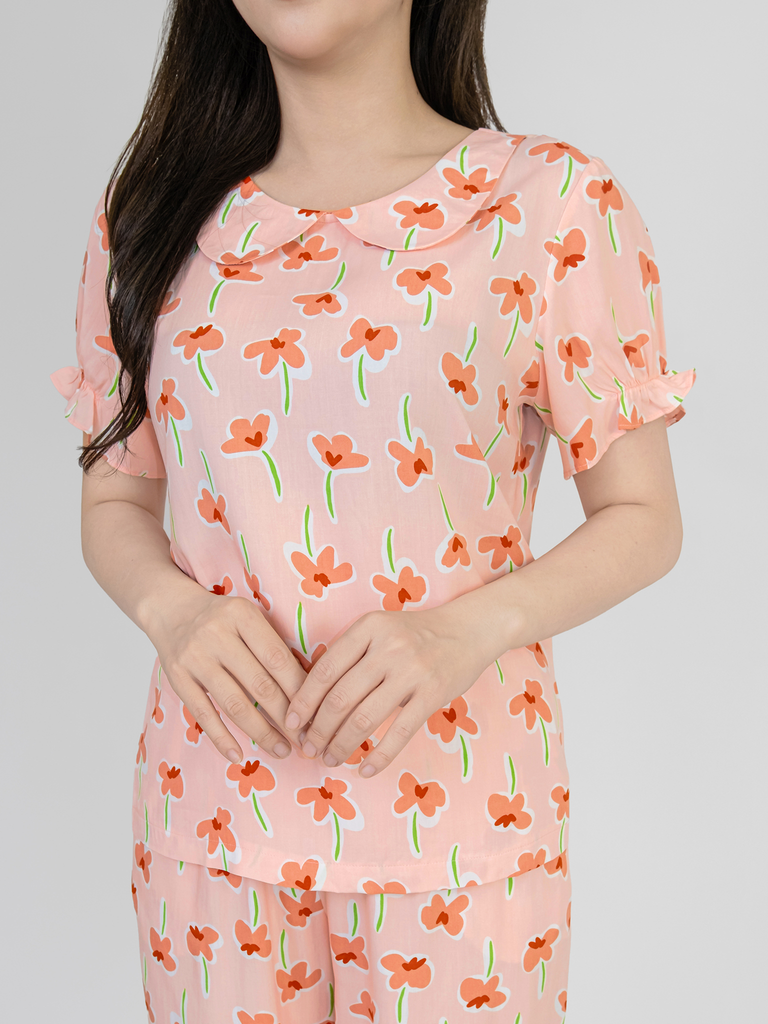 Bộ WONNER BY WINNY tole lanh quần lửng tay ngắn 2MNLA26020L