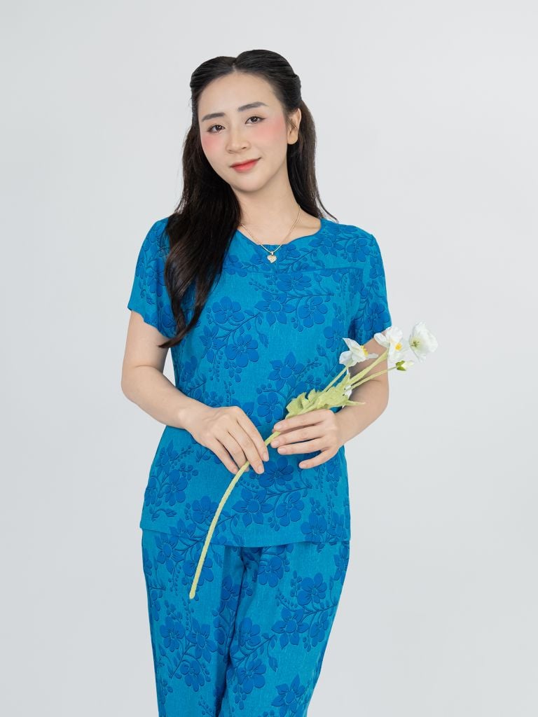 Bộ WONNER BY WINNY tole lanh quần culottes tay ngắn 2MNLA26024C