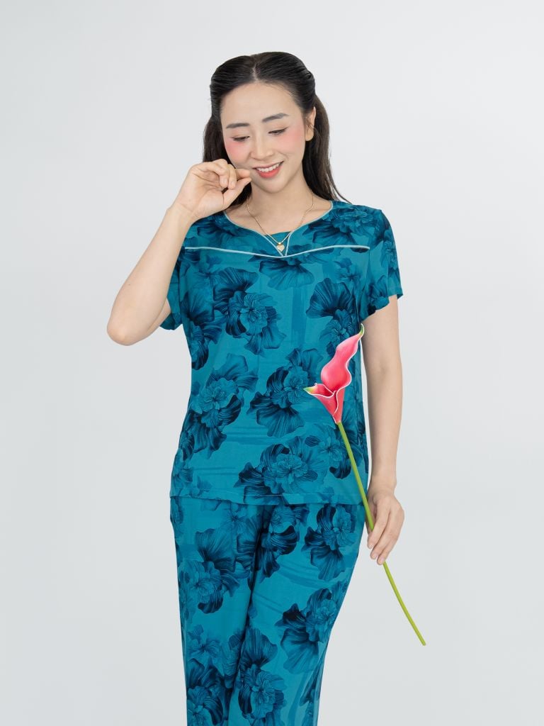 Bộ WONNER BY WINNY tole lanh quần culottes tay ngắn 2MNLA26024C
