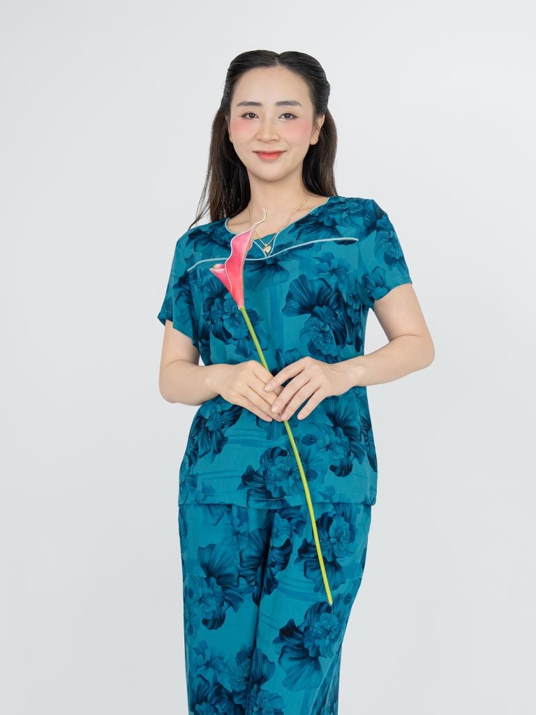 Bộ WONNER BY WINNY tole lanh quần culottes tay ngắn 2MNLA26024C