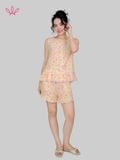  Bộ WONNER by WINNY mặc nhà tole lanh quần ngắn không tay 2MNLA26007N 