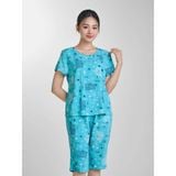  Bộ đồ mặc nhà Lanh quần lửng tay ngắn  -  2MNLA24025N 