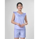  Bộ đồ mặc nhà Woven quần ngắn không tay  -  1MNWO24123B 