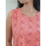  Bộ đồ mặc nhà Lanh quần lửng không tay  -  2MNLA25012S 