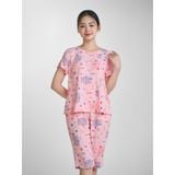  Bộ đồ mặc nhà Lanh quần lửng tay ngắn  -  2MNLA24025N 