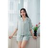  Bộ đồ ngủ Pijama lụa satin quần ngắn tay ngắn  -  1MNSA25071C 