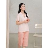  Bộ đồ ngủ Pijama Cotton quần lửng tay ngắn  -  1MNCT25047N 