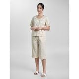  Bộ đồ mặc nhà Woven quần lửng tay ngắn  -  1MNWO23163N 