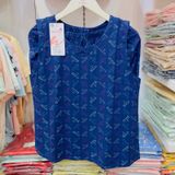  Bộ đồ mặc nhà Lanh quần lửng không tay  -  2MNLA25012S 