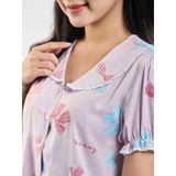  Bộ đồ mặc nhà lụa satin Lửng - 1MNDG23175N 