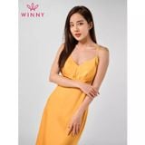  Váy ngủ lụa mềm mại sát nách Polyester  -  1MNSA23143V 