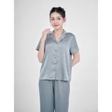  Bộ đồ ngủ Pijama lụa satin quần dài tay ngắn  -  1MNSA24122D 