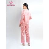  Đồ mặc nhà lụa satin dài 2MNSA22623D 