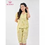  Bộ đồ mặc nhà lụa satin Lửng - 1MNDG23175N 