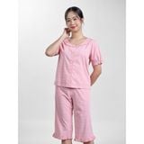  Bộ đồ mặc nhà Woven quần lửng tay ngắn  -  1MNWO23163N 