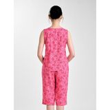  Bộ đồ mặc nhà Lanh quần ngắn không tay  -  2MNLA24012S 