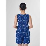  Bộ đồ mặc nhà Lanh quần ngắn không tay  -  2MNLA24028B 