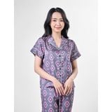  Bộ đồ ngủ Pijama lụa satin quần dài tay ngắn  -  1MNSA24101D 