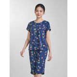  Bộ đồ mặc nhà Lanh quần lửng tay ngắn  -  2MNLA24023N 