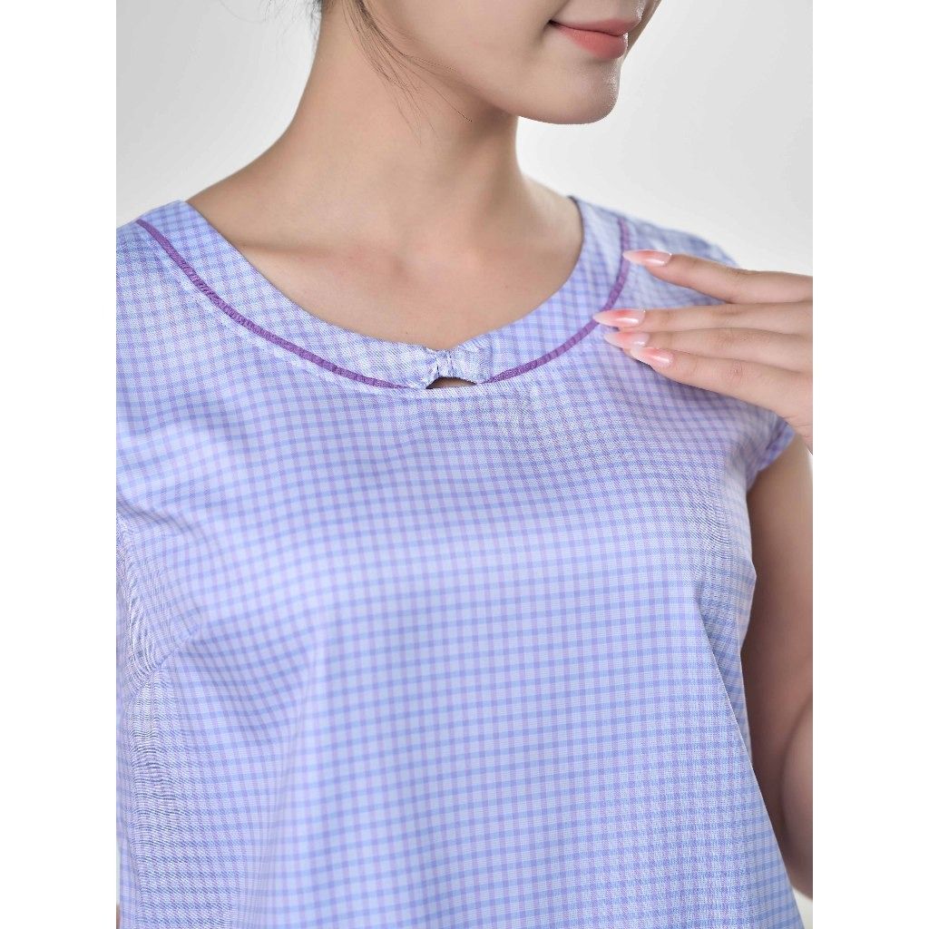 Bộ đồ mặc nhà Woven quần lửng tay ngắn  -  1MNWO24126N