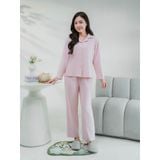  Bộ đồ ngủ Pijama nỉ  quần dài tay dài  -  1MNNI24248D 