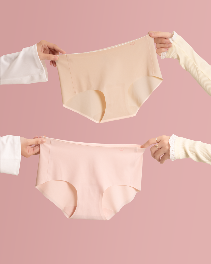 Quần lót su nữ Winny lưng vừa không lộ viền mềm mại thấm hút thoáng khí QL25002 - Hồng nhạt