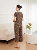  Bộ đồ mặc nhà trung niên Lanh quần lửng tay ngắn  -  2MNLA25023 