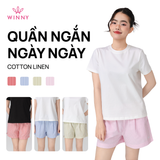  Quần WINNY cotton linen ngắn 1HQLN26002N 