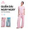  Quần WINNY cotton dài ống suông 1HQCT26003D 
